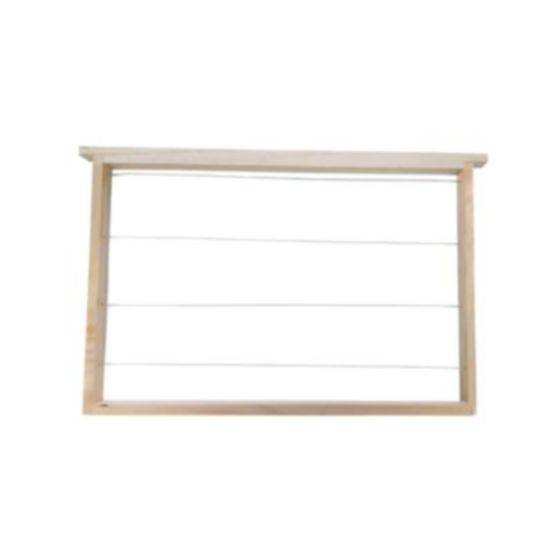 Apicréa - Pack de 10 Cadres droits horizontaux filé pour ruche Dadant