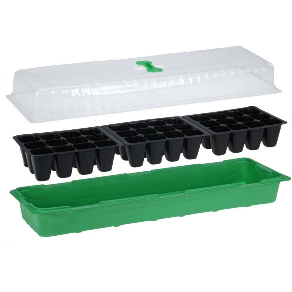 Sans Marque - Plateau de germination avec couvercle pour semis - Image 2
