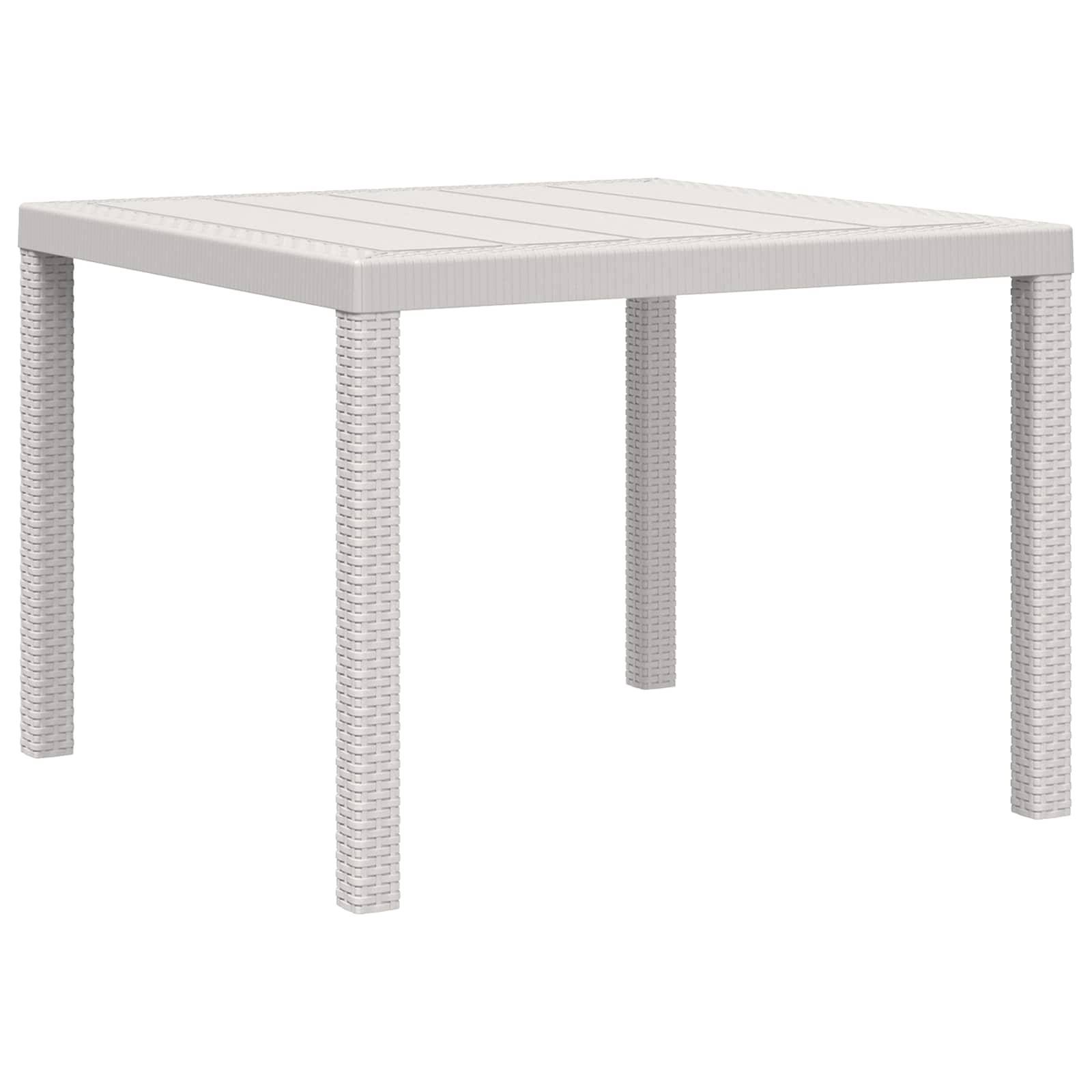 Vidaxl - Ensemble de salle à manger pour jardin 3 pcs-Salons de jardin Blanc et taupe PP - Image 5