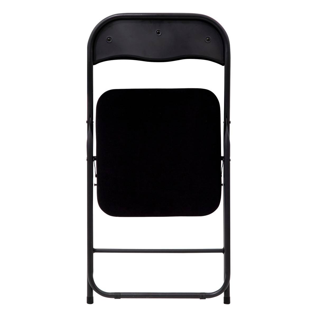 Chaise pliante en velours noir - 5five - Image 4
