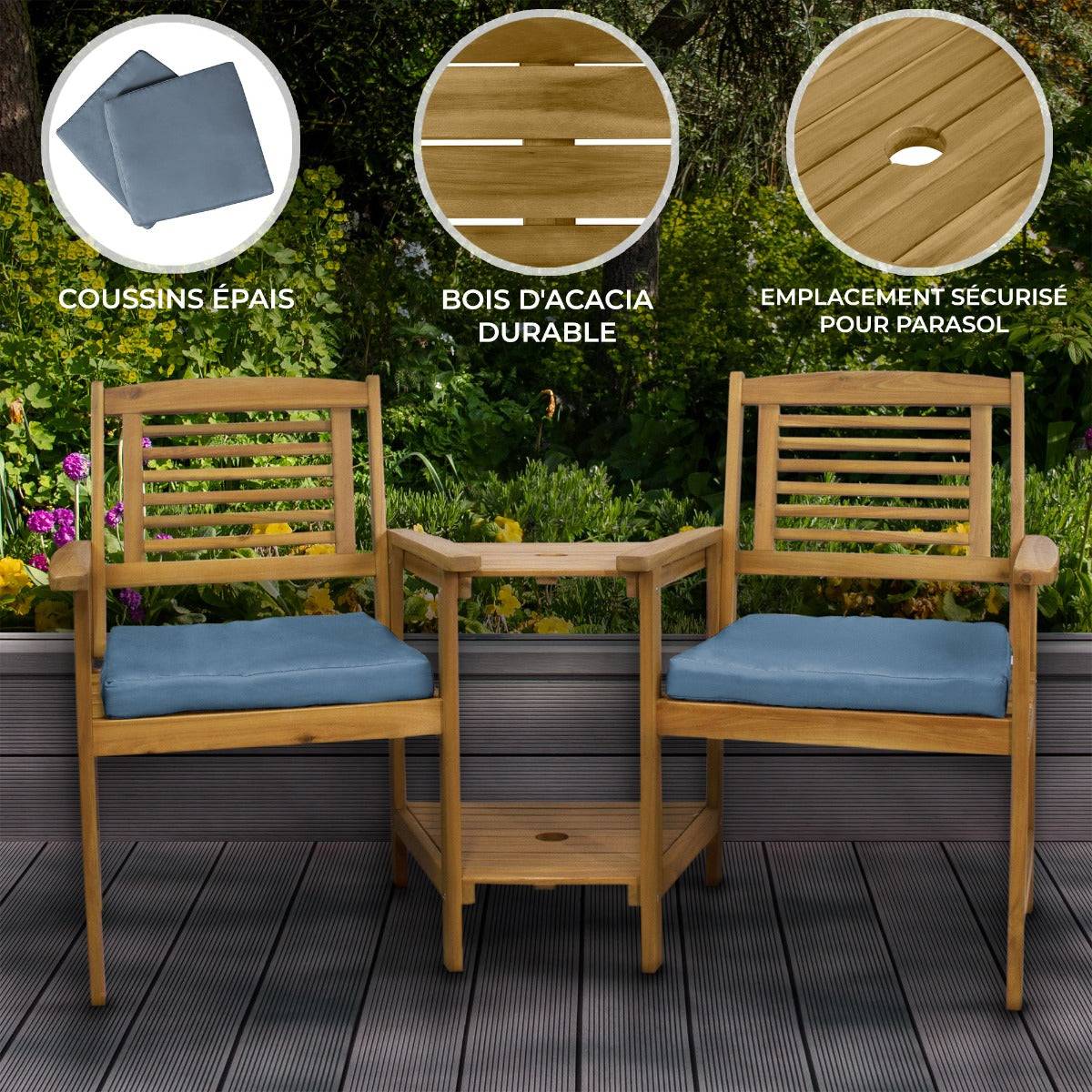 Monstershop - Banc Adirondack pour 2 Personnes - Image 2
