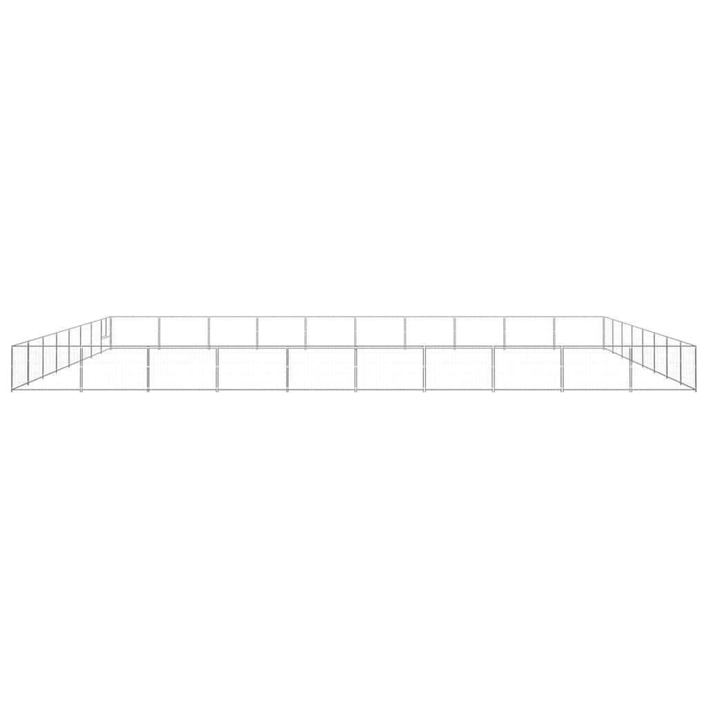 Vidaxl - Chenil Argenté 80 m² Acier vidaXL 3082192 - Imagen 5