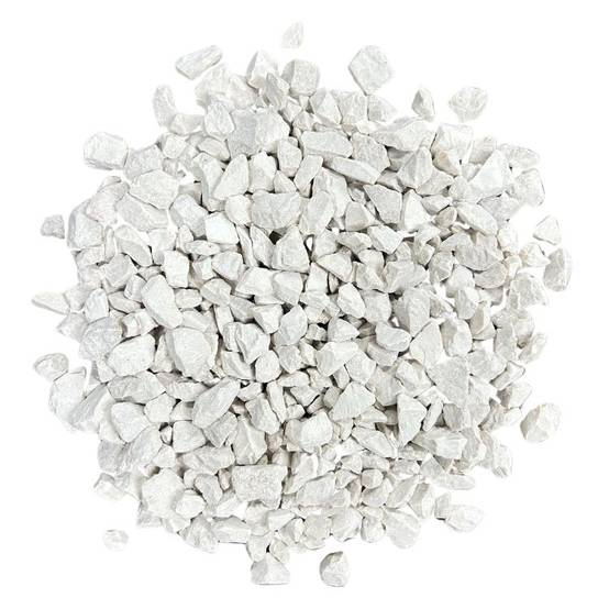 PACK 4M² Gravillon Calcaire SUPER Blanc Ø 6/14 mm (8 X Sac de 25Kg +/- 200Kg ) - Livraison STANDARD - Image 1