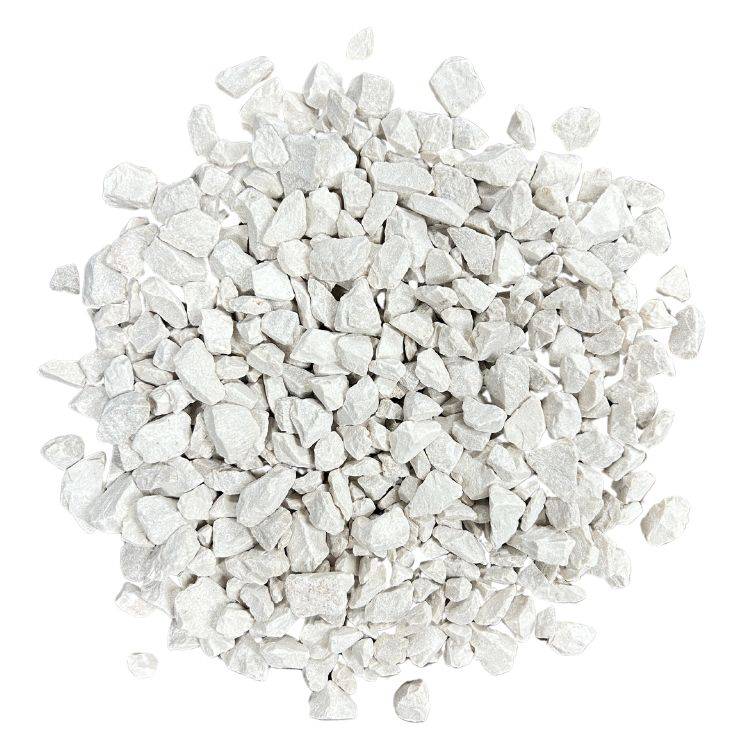PACK 4M² Gravillon Calcaire SUPER Blanc Ø 6/14 mm (8 X Sac de 25Kg +/- 200Kg ) - Livraison STANDARD - Image 1