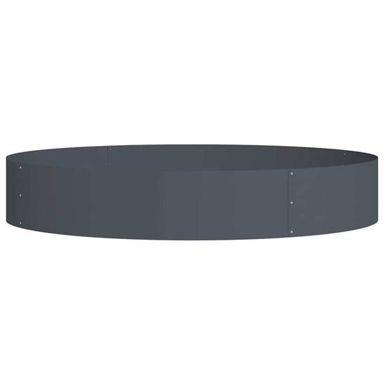Grande Bordure Ronde Acier Anthracite pour Jardin Massif Cercle de Plantation Ø120x20 cm - ComfortXL Outdoor Living - Image 2