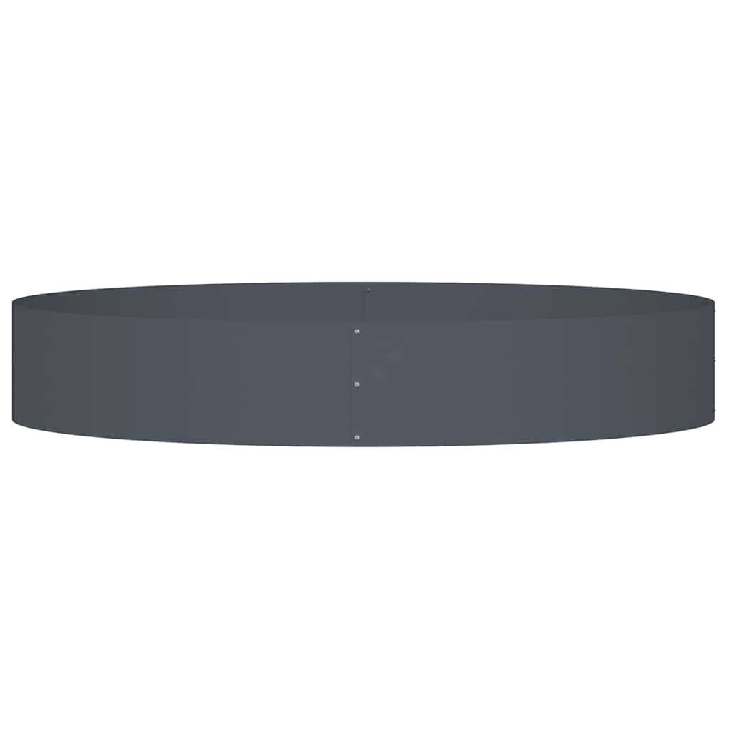 Grande Bordure Ronde Acier Anthracite pour Jardin Massif Cercle de Plantation Ø120x20 cm - ComfortXL Outdoor Living - Image 5