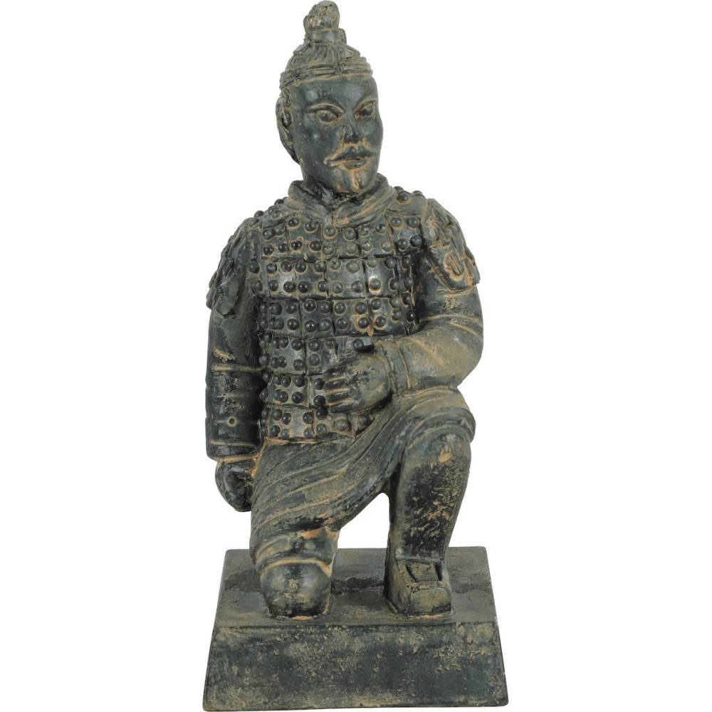 Statuette guerrier chinois Qin 2 L, hauteur 11 cm, décoration aquarium - Imagen 2