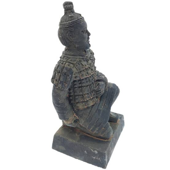 Statuette guerrier chinois Qin 2 L, hauteur 11 cm, décoration aquarium - Image 5