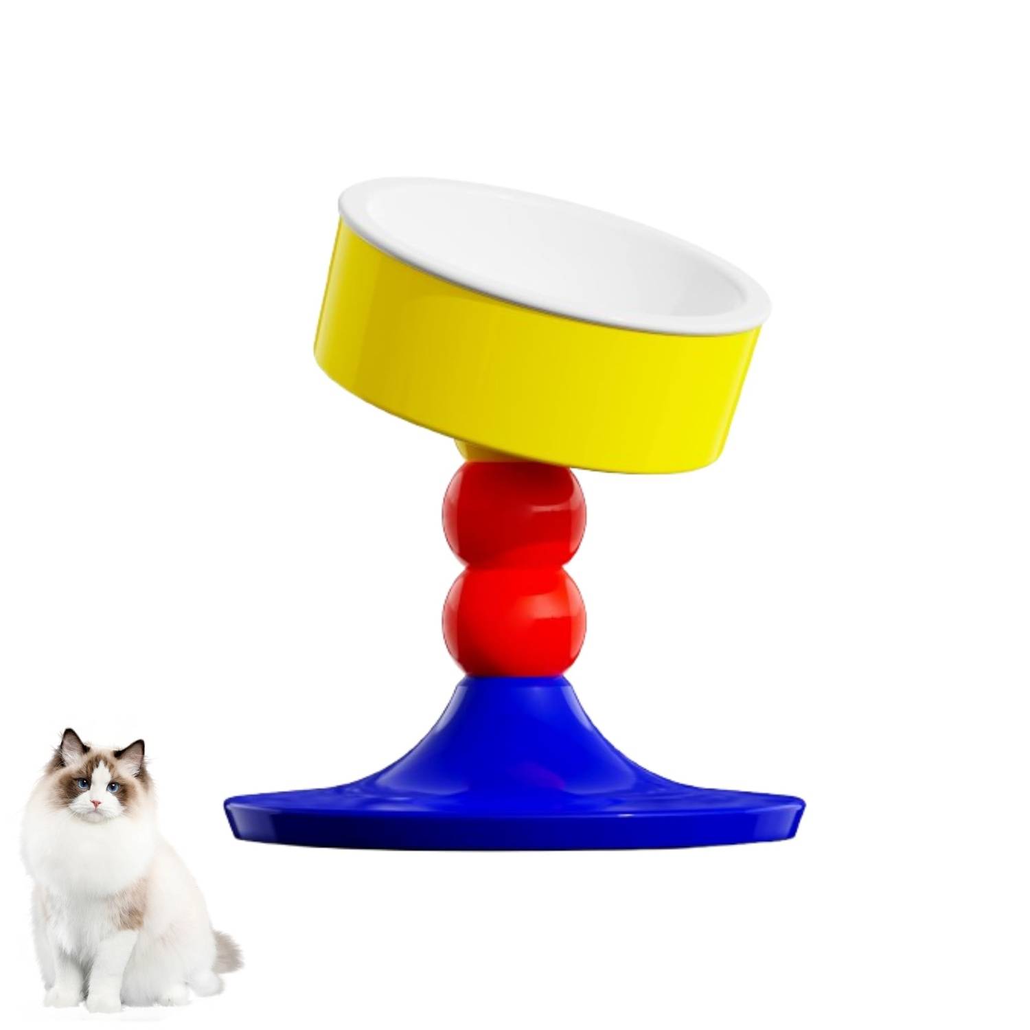 DtopbuyAge - Gamelle Surélevée Réglable Chat/Chien - Céramique v - Image 1