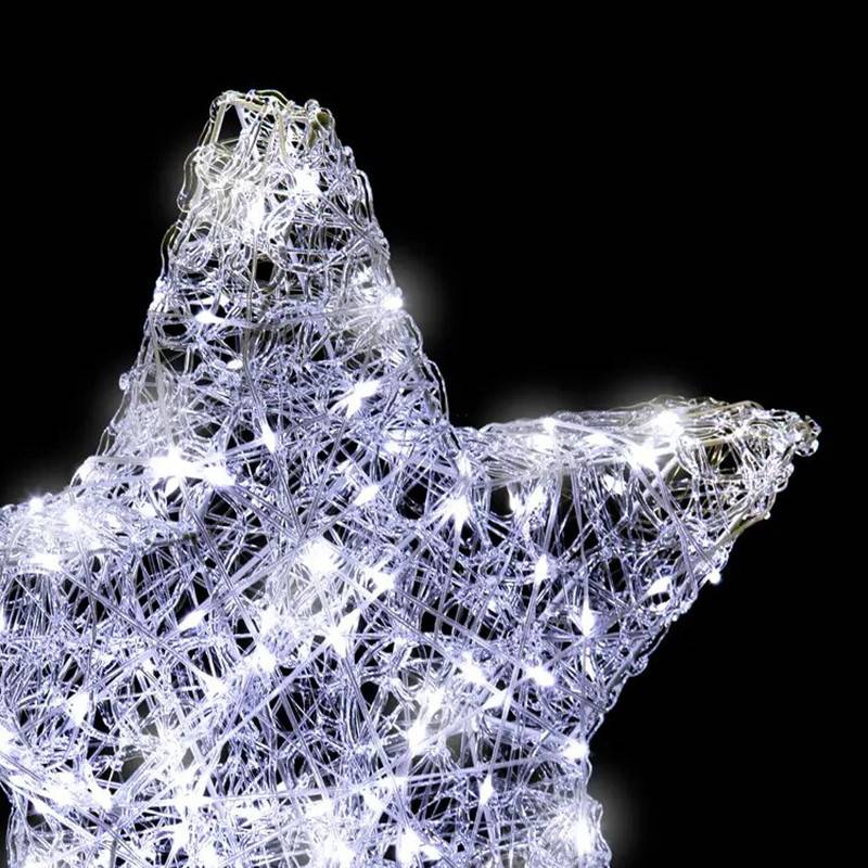 Fééric Lights & Christmas - Etoile lumineuse extérieure blanc froid H50cm 150 LED + transfo FEERIC LIGHTS & CHRISTMAS - Imagen 2