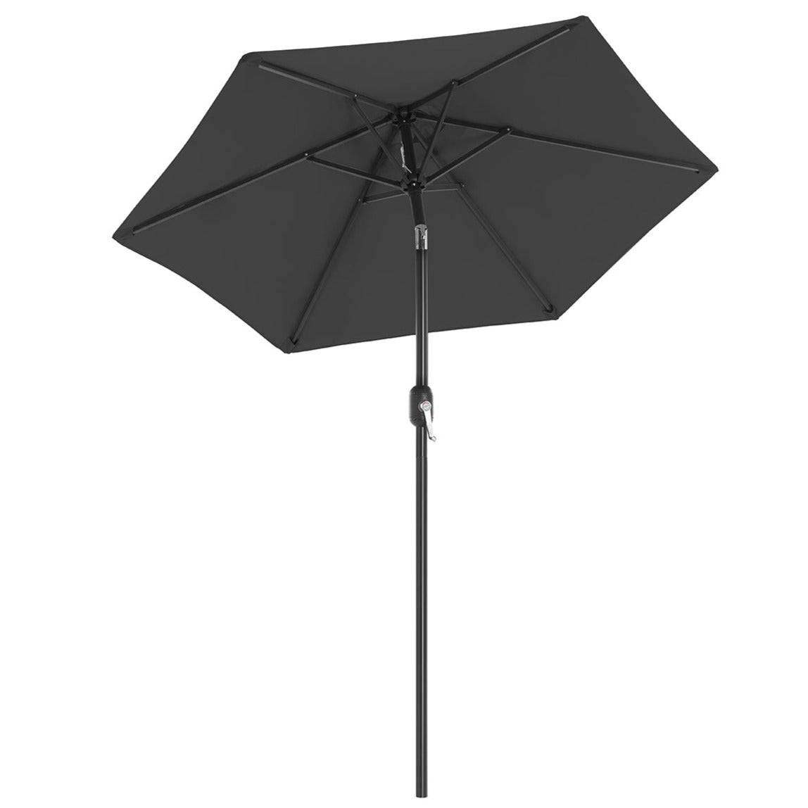 Helloshop26 - Parasol de jardin 2 m ombrelle protection UPF 50+ mât et baleines en métal inclinable socle non inclus pour jardin balcon terrasse extérieur piscine - Imagen 1