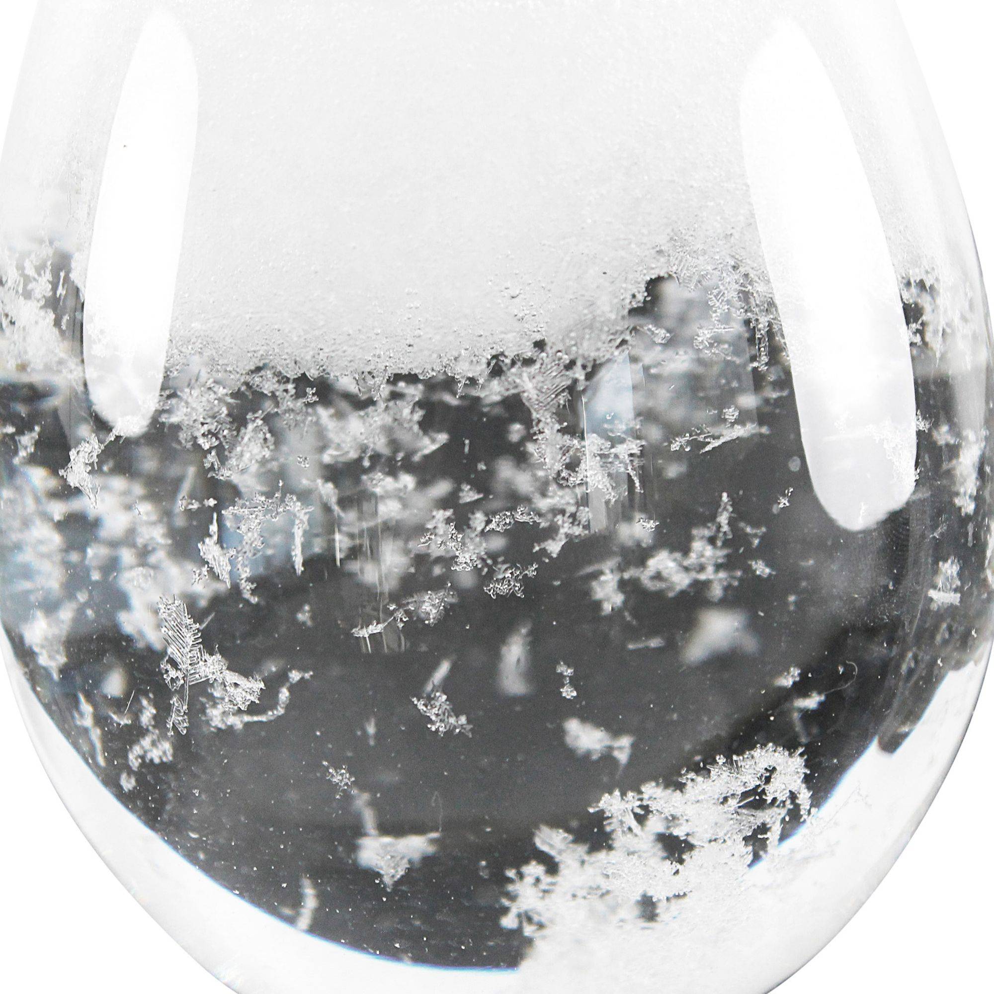 Baromètre à Cristaux Storm Glass - Bouteille de Prévisions Météo - Verre de tempête 20 cm - Socle en Bois - Image 4