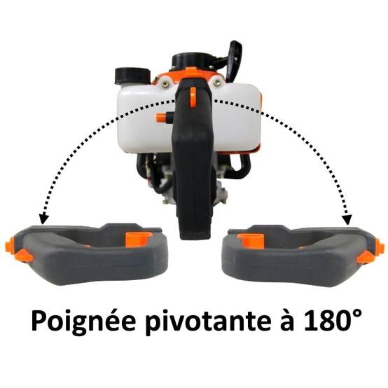 Gt Garden - Taille-haies thermique, 22.5 cm3, 1.1 CV, double lame 55 cm - GT GARDEN - Image 7
