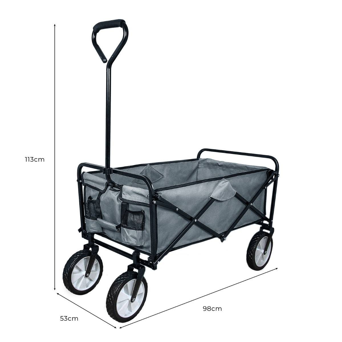 Monstershop - Chariot Pliable de Jardin – Gris - Image 5