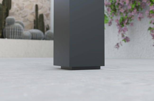 Pergola Bioclimatique Adossée Motorisée Aluminium 4x3 Anthracite O ORIAL France - Image 4