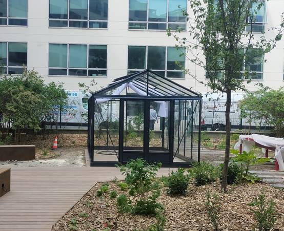Serre en verre trempé - Euro Maxi- Laquée - 10m² - blanc perle - L'atelier des serres - Imagen 4