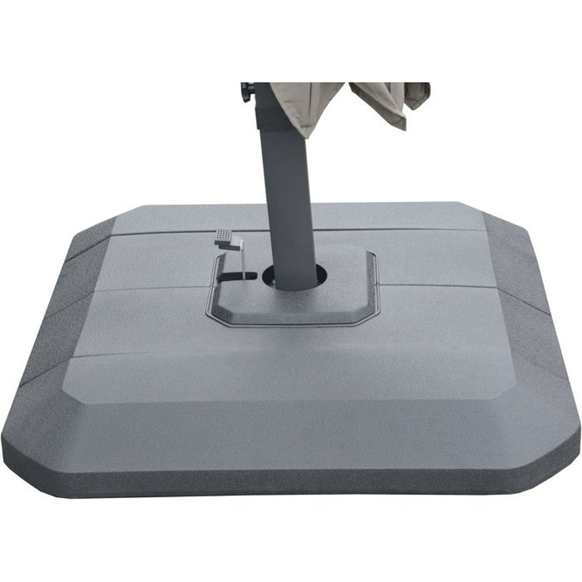 Proloisirs - Set d'ombrage complet (1 parasol déporté NH 3x3 + 1 housse + 1 lestage) - taupe PROLOISIRS - Image 5