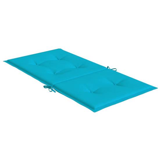 Coussins de chaise à dossier bas polyester turquoise 100 x 50 x 4 cm, poids:2.9kg - PANGIVO - Image 6