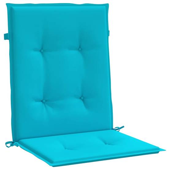 Coussins de chaise à dossier bas polyester turquoise 100 x 50 x 4 cm, poids:2.9kg - PANGIVO - Image 5