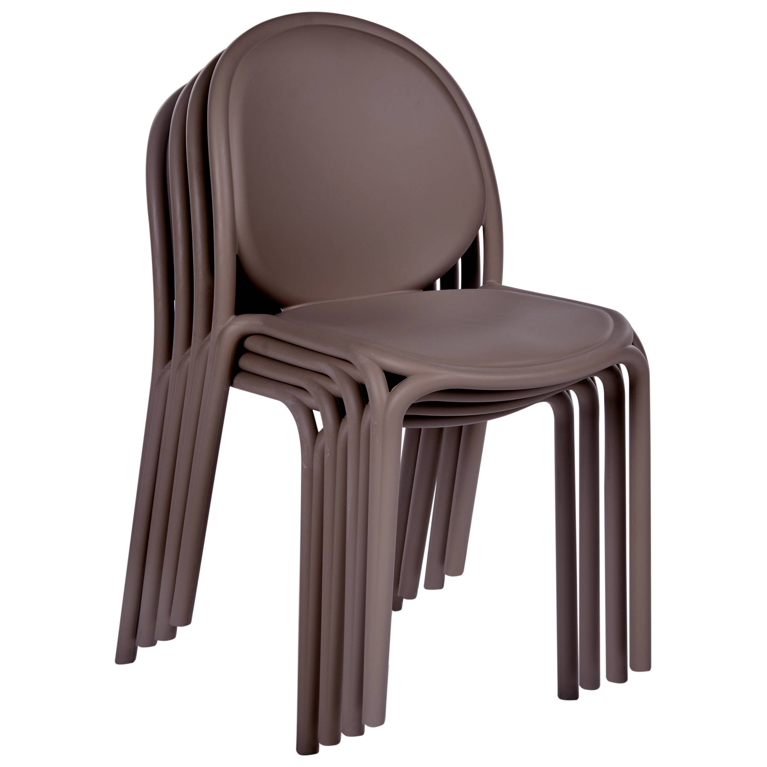 Beliani - Chaise de salle à manger Polypropylène Marron BRUGNELLO - 44x47x80- Beliani - Image 7