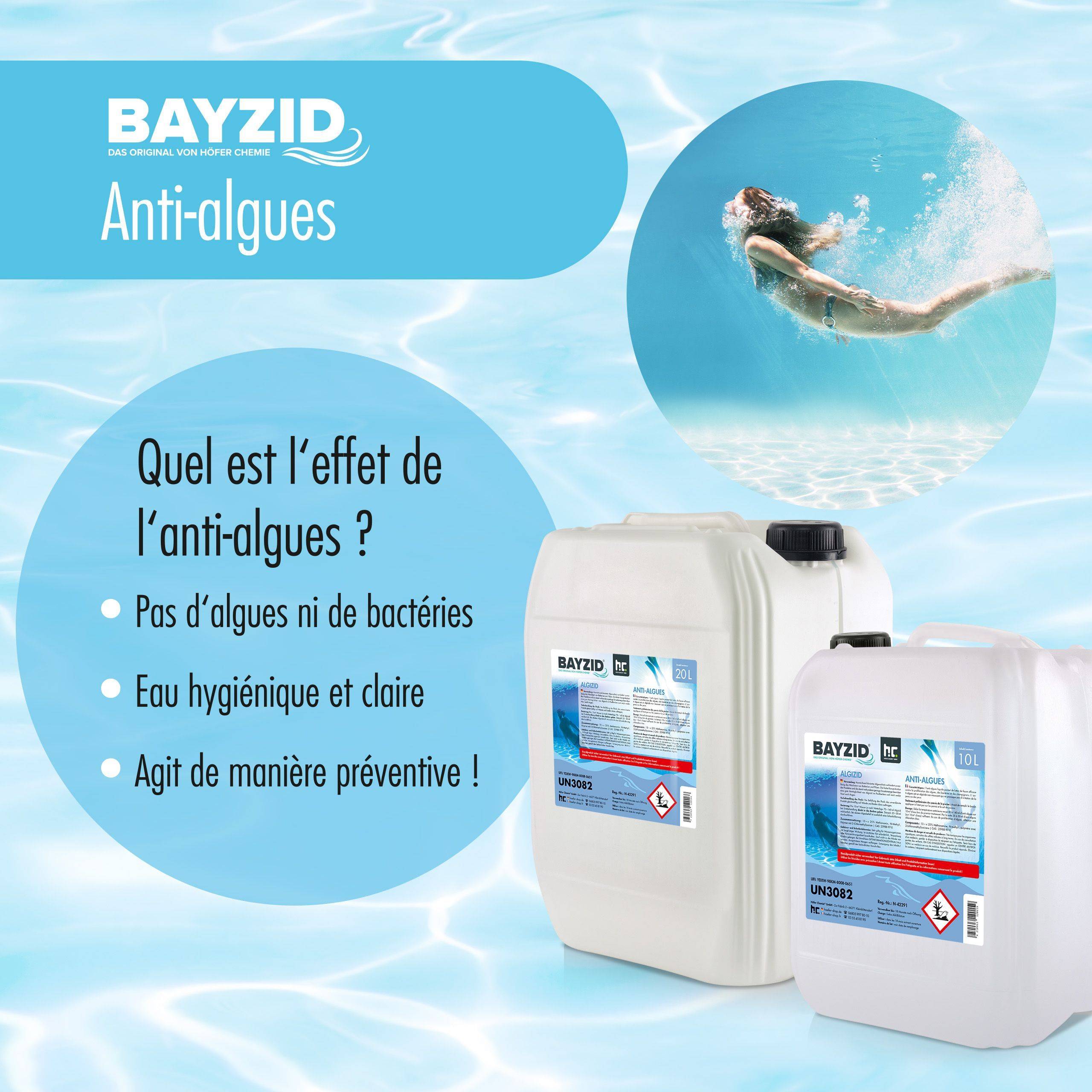 Anti-algues BAYZID® en bidon de 5 L x 4 - Image 4