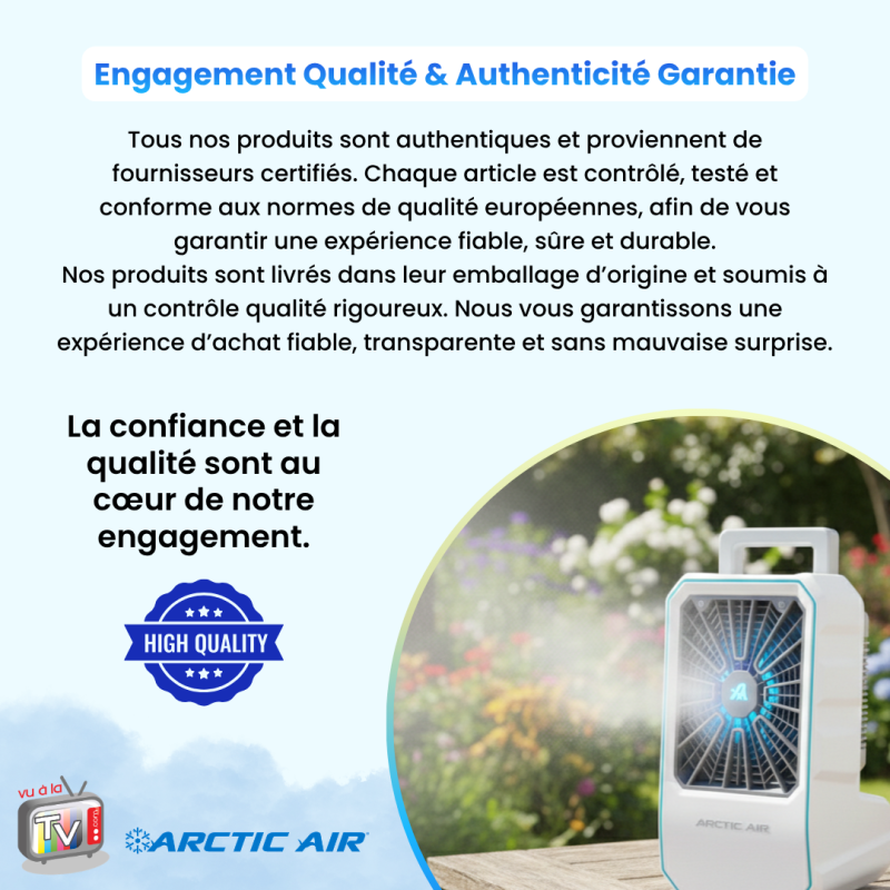 Rafraîchisseur d'Air Extérieur | Ventilateur Brumisateur Rechargeable | Humidificateur d'Air Portable avec Réservoir- VENTEO - Image 7