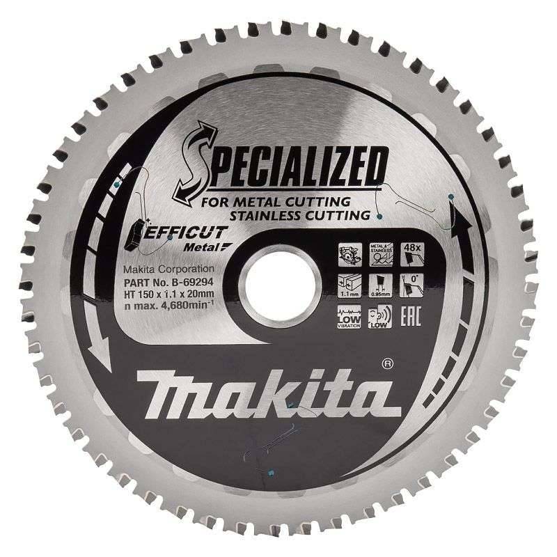 Makita - Lame carbure Inox et Métal Specialized MAKITA B-47058 Ø 150 mm Makita - Imagen 1