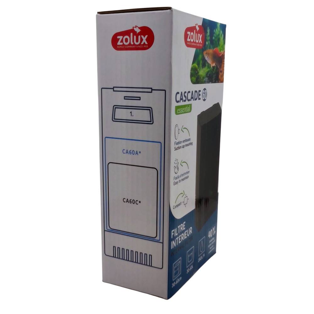 Zolux - Filtration intérieure cascade 60 puissance 4.2w, 280l/h pour aquarium de 30 à 60l max - Imagen 9