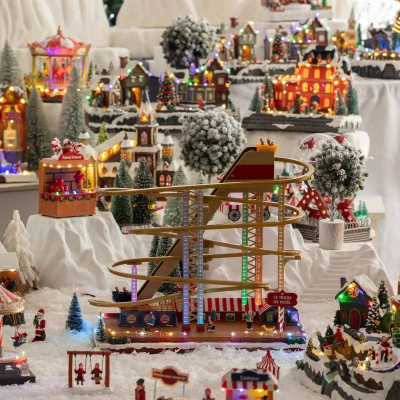 Feeric Christmas - Village lumineux grand huit musical 25 LED - Feeric Lights & Christmas - Imagen 4
