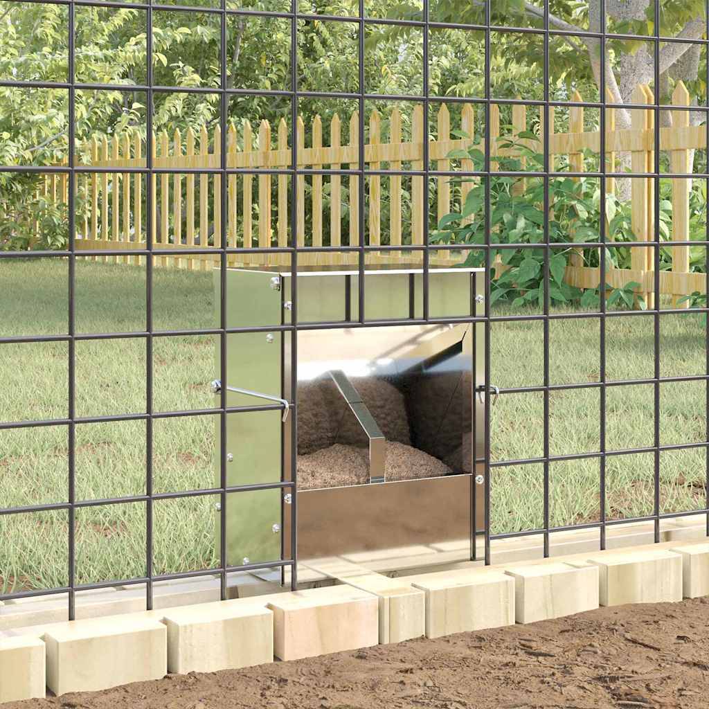 Nourrisseur Rongeur Acier Galvanisé 3kg Fixation Facile Argent - ComfortXL Outdoor Living - Image 4