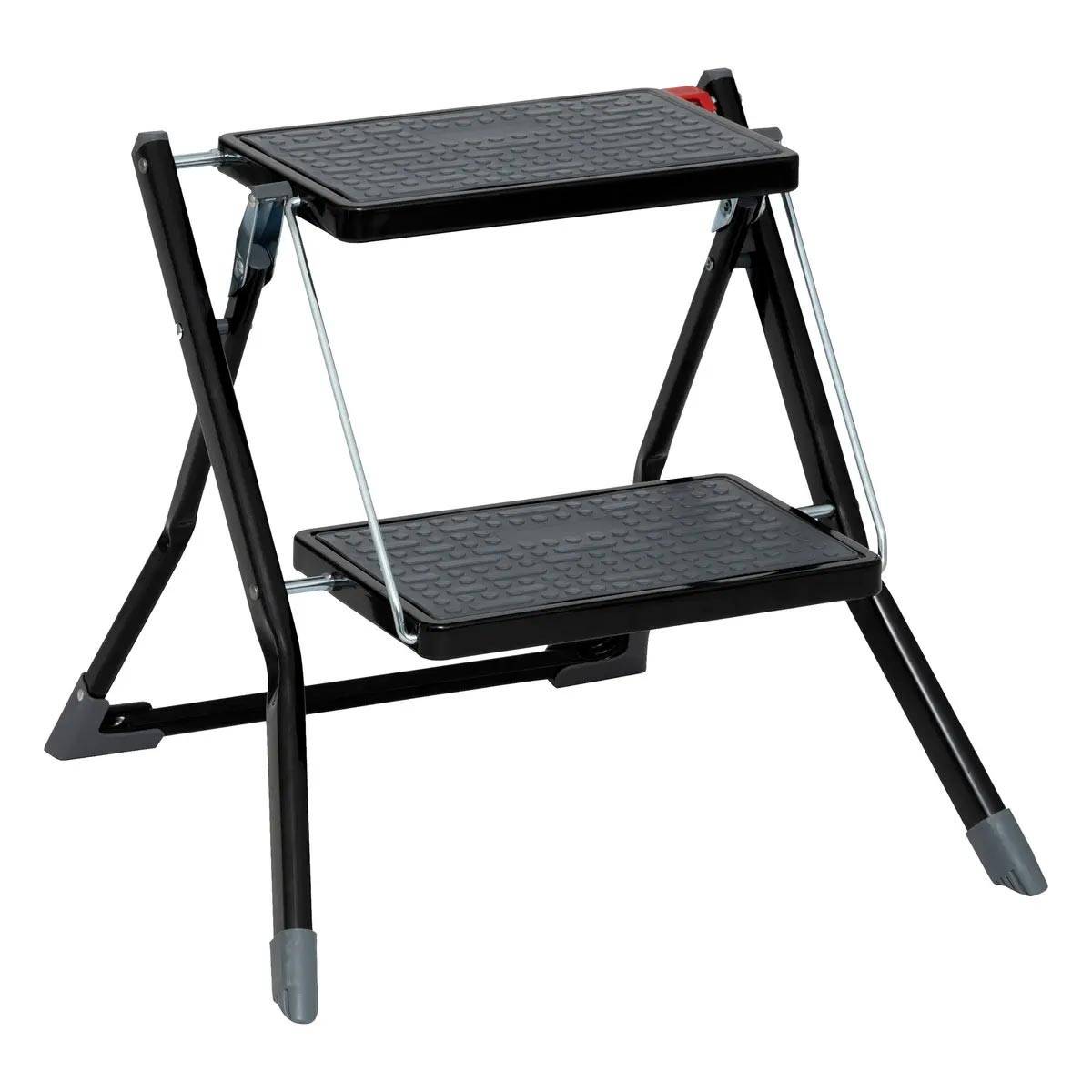 Marchepied en Métal "2 Marches" 49cm Noir