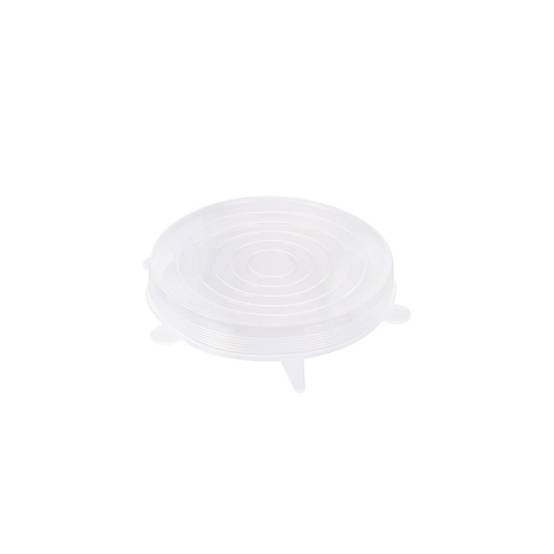 Cook Concept - Lot de 3 Couvercles en Silicone "Flexible" 20cm Transparent - Image 2