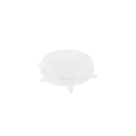 Cook Concept - Lot de 3 Couvercles en Silicone "Flexible" 20cm Transparent - Image 3