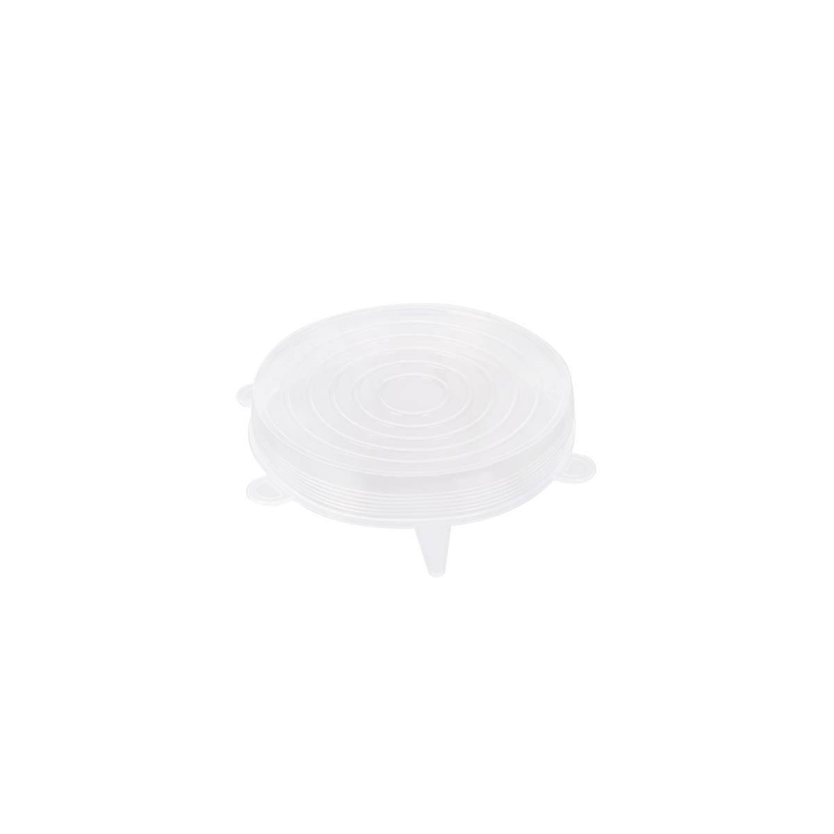 Cook Concept - Lot de 3 Couvercles en Silicone "Flexible" 20cm Transparent - Image 3