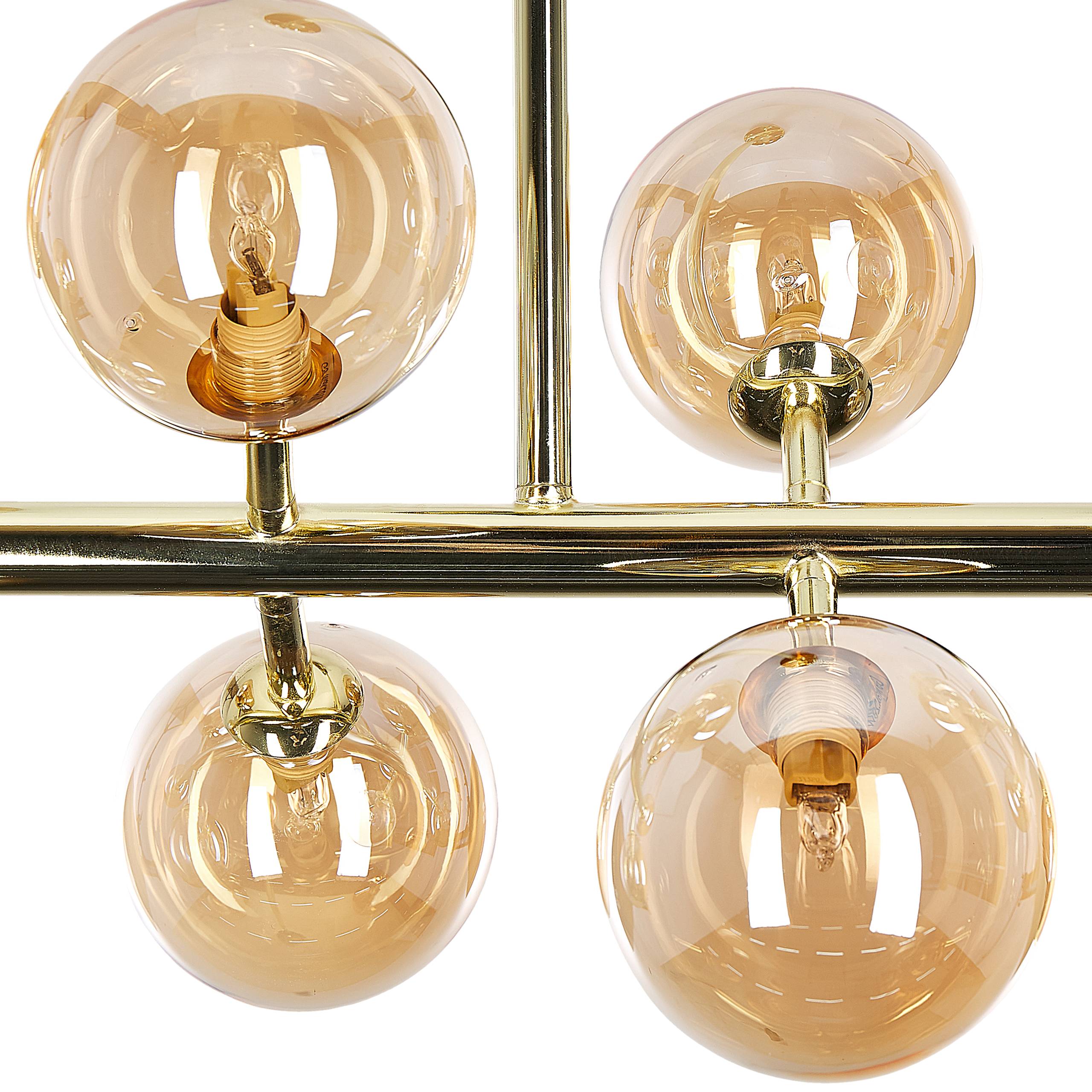 Beliani - Lampe suspension Acier Doré RAMIS - 90x34x68- Beliani - Image 5
