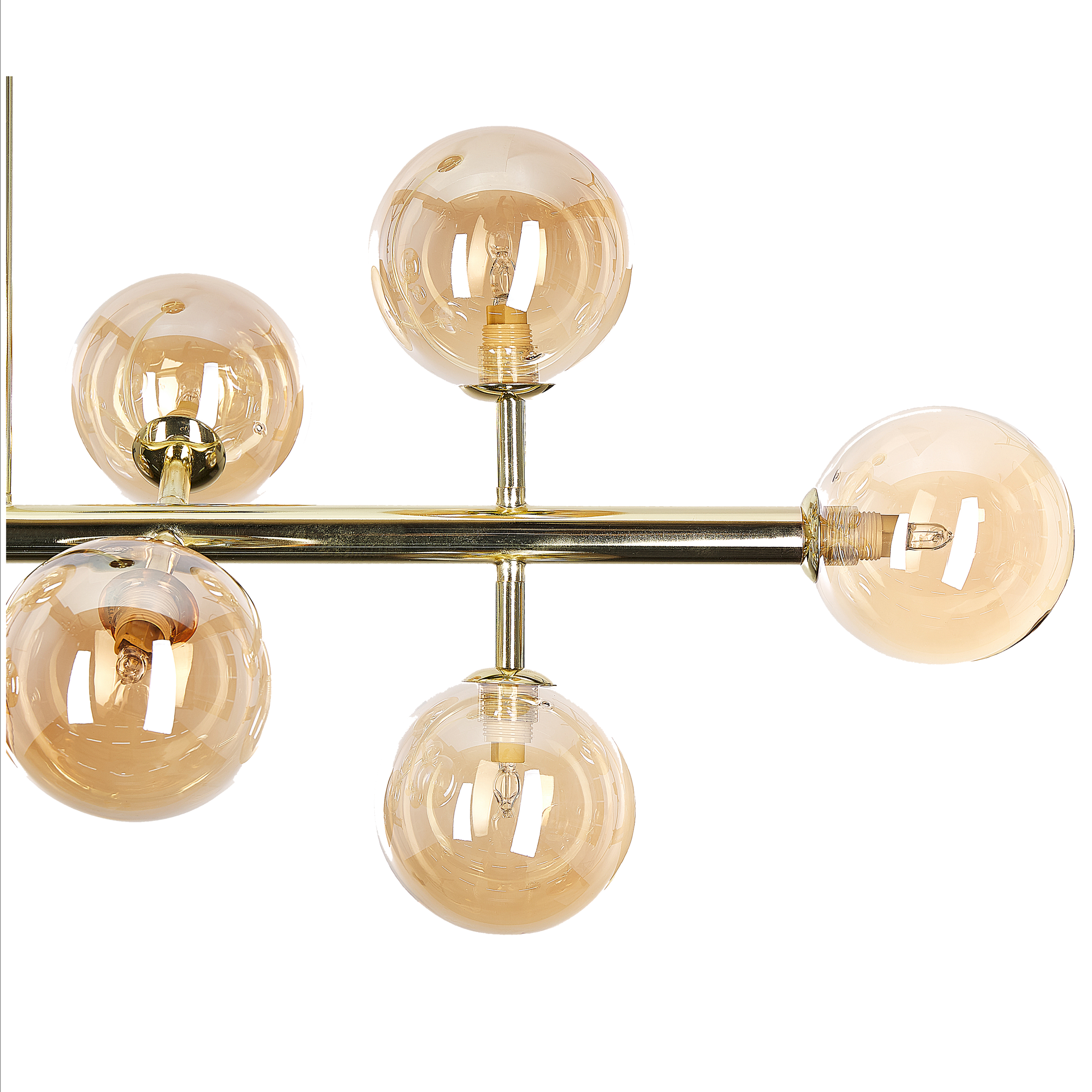 Beliani - Lampe suspension Acier Doré RAMIS - 90x34x68- Beliani - Image 6