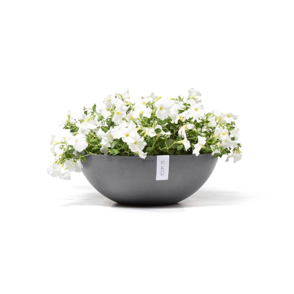 Ecopots - Pot Rond Vienna 50 Gris - Ø 50 x H. 18 cm - 22,3 L ECOPOTS - Imagen 3