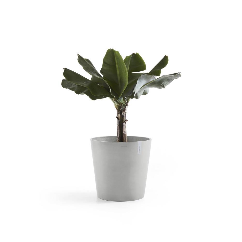 Ecopots - Pot Rond Amsterdam 50 Blanc Gris - Ø 50 x H. 43,8 cm - 62 L ECOPOTS - Imagen 4