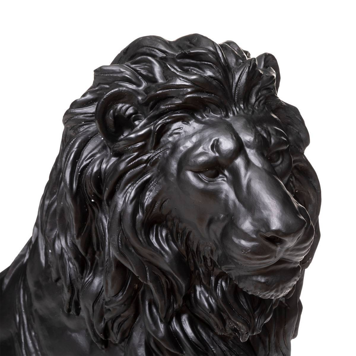 Atmosphera - Lion extérieur Evan H.80cm mango - Atmosphera Créateur d'intérieur - Imagen 3
