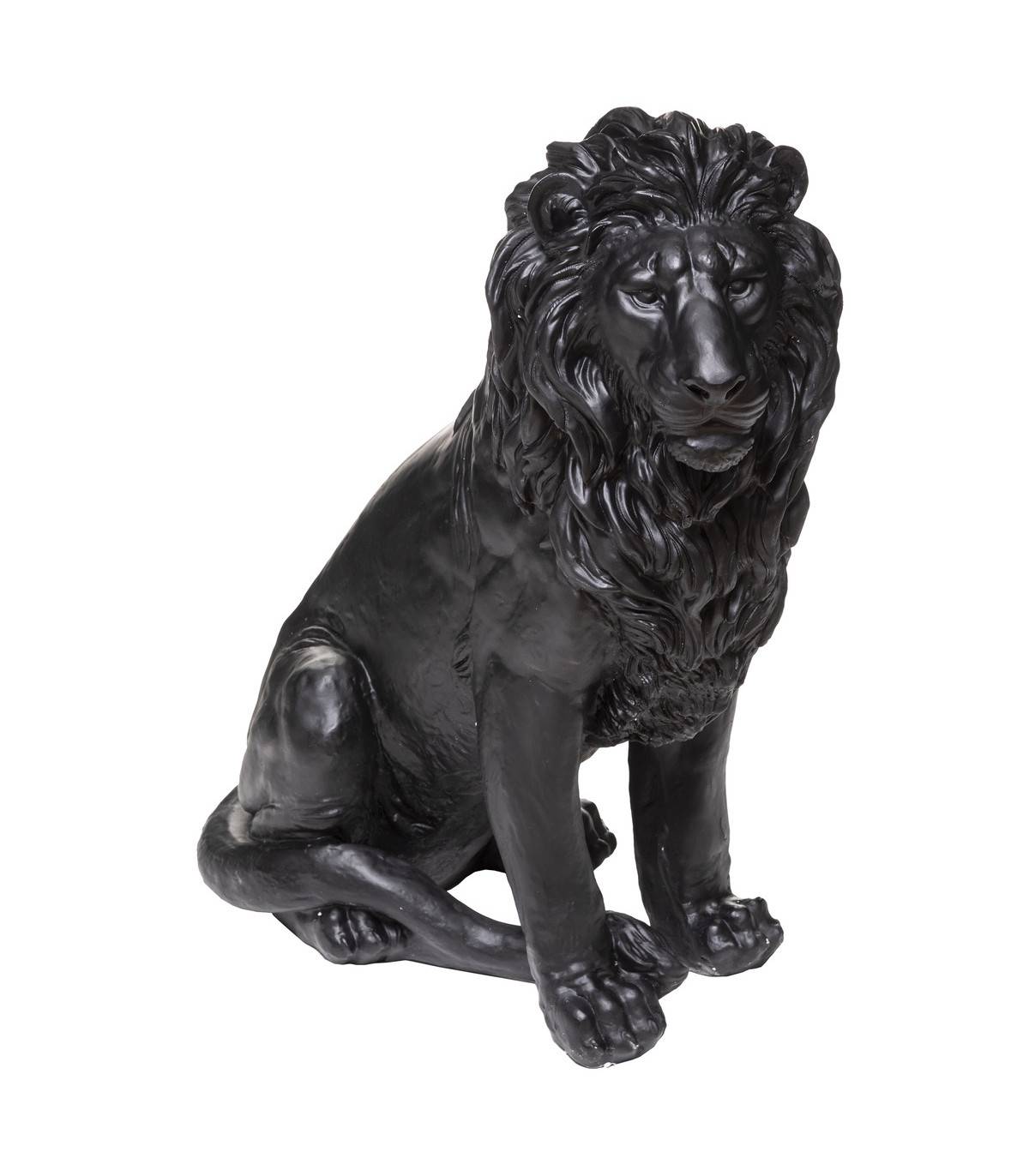 Objet déco Lion en magnésie 68 x 37 x 80 cm intérieur ou extérieur - Image 1