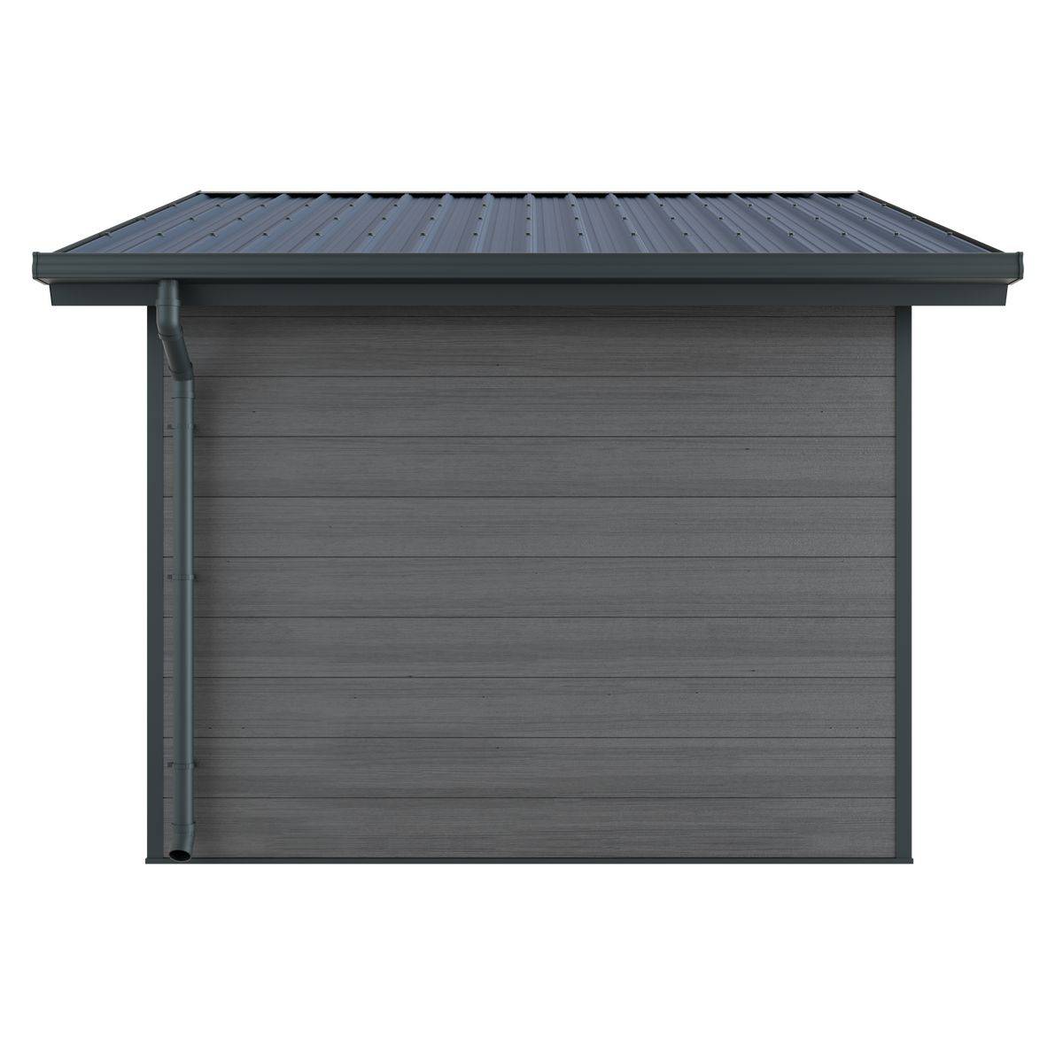 Direct Abris - Abri de Jardin Composite ISORA - 12m2 Gris - Cabane Atelier / Abri Velo - Image 5