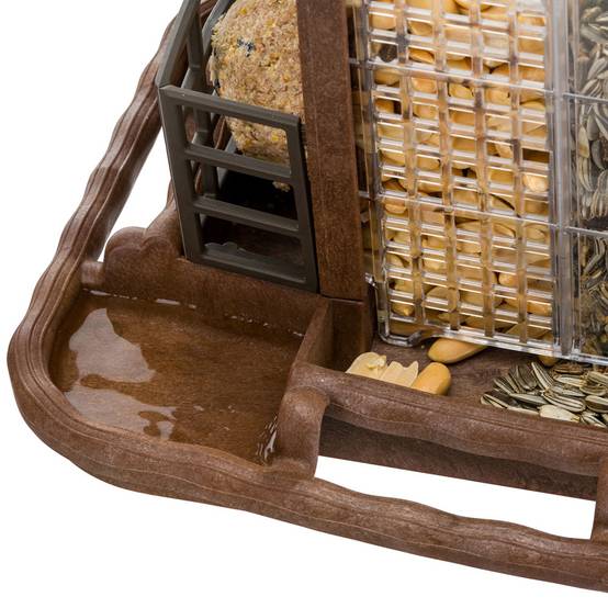 Ferplast - Mangeoire pour Oiseaux Sauvages JOK 2, Abri Oiseaux, Adaptée pour Nourriture Graines Petites Noisettes, Boules de Graisse, Eau - Image 5