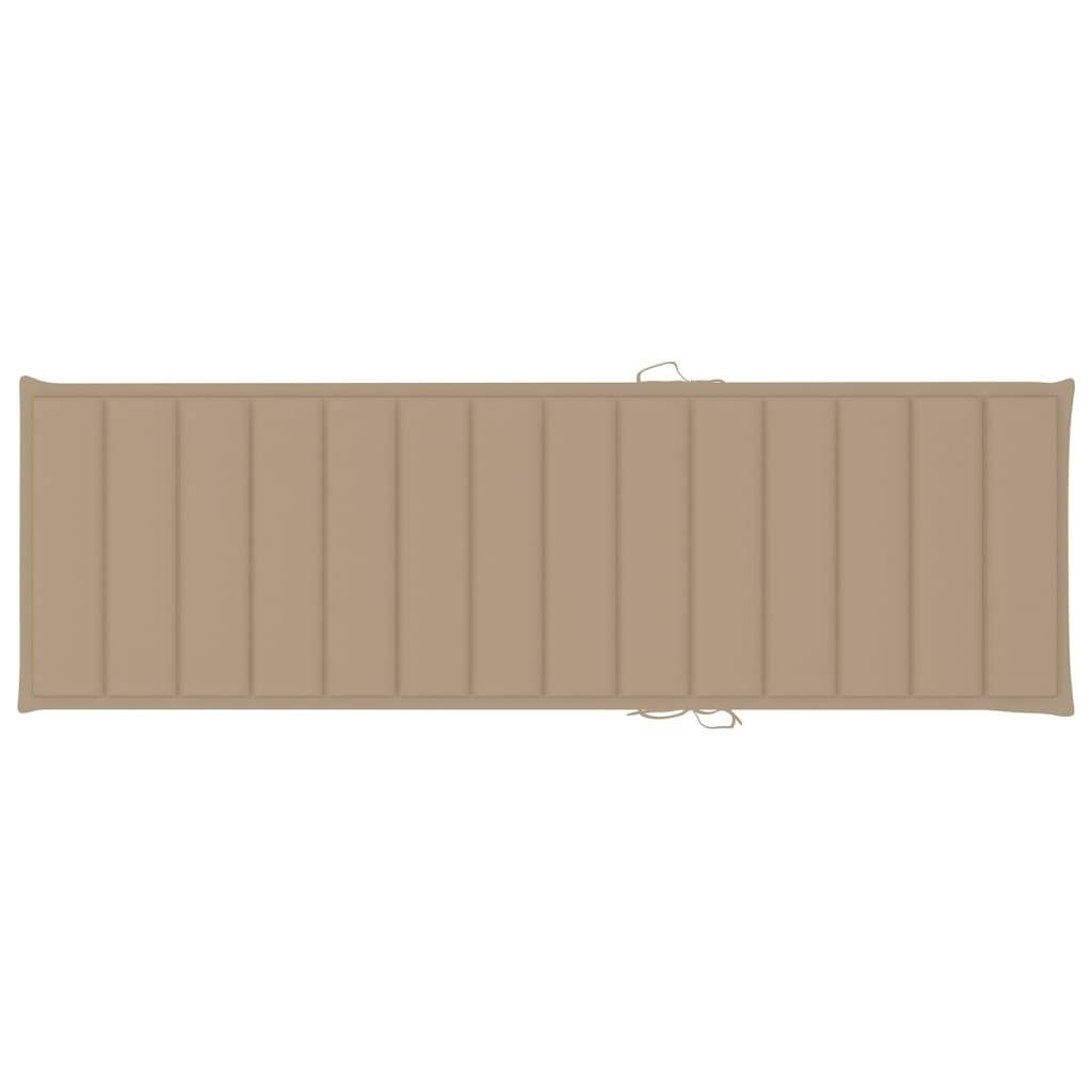 Helloshop26 - Transat chaise longue bain de soleil lit de jardin terrasse meuble d'extérieur 200 cm avec table et coussin pin imprégné - Imagen 7