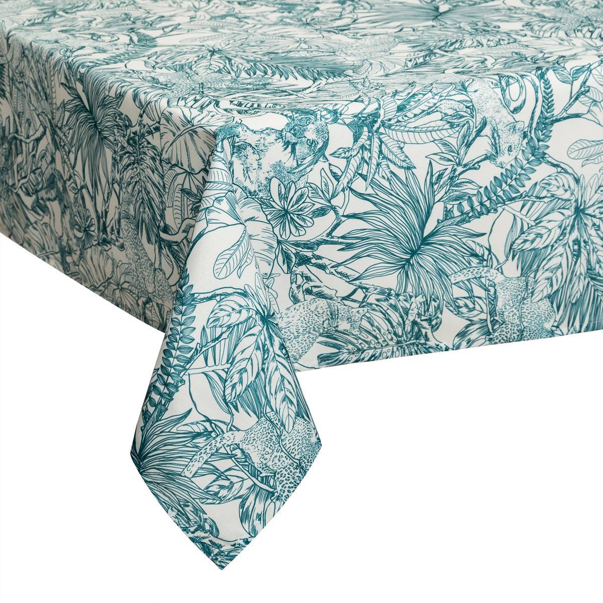 Atmosphera - Nappe anti-tache "Jungle" vert 140x240cm - Atmosphera Créateur d'intérieur - Imagen 1