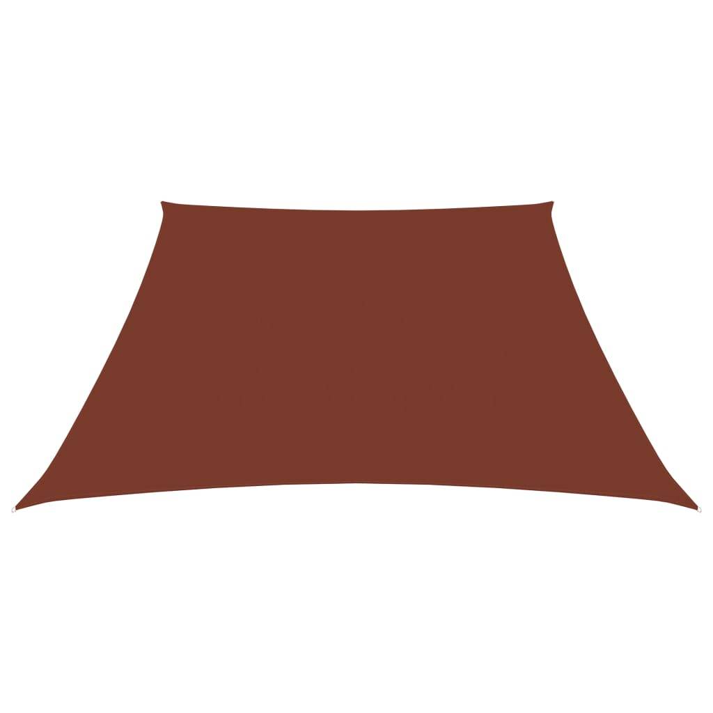 Helloshop26 - Voile toile d'ombrage parasol tissu oxford trapèze 3/4 x 3 m terre cuite - Imagen 1
