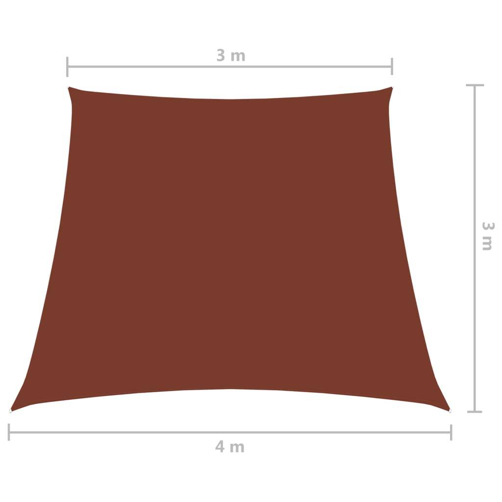Helloshop26 - Voile toile d'ombrage parasol tissu oxford trapèze 3/4 x 3 m terre cuite - Imagen 6