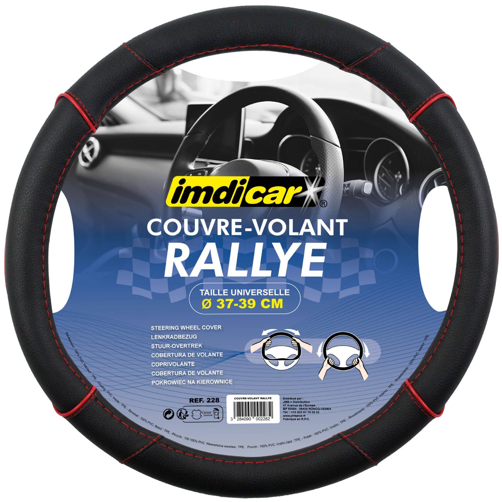 Couvre volant rallye de 37 à 39 cm