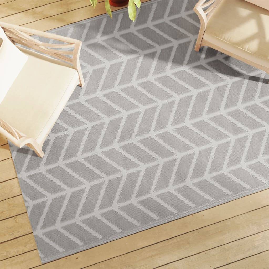 ComfortXL - Tapis de Terrasse en PP Réversible et Anti-UV pour Salon de Jardin Gris 160x230 cm – ComfortXL Outdoor Living - Image 1
