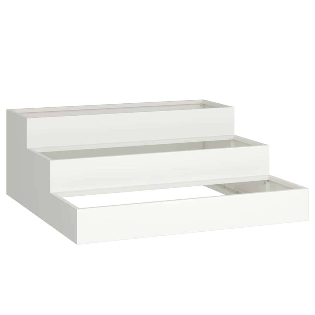 Maison Chic - Cache-pot, Pot De Fleurs Blanc 90 x 90 x 35 cm Acier g394 - Image 1