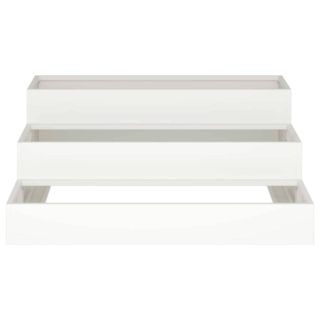 Maison Chic - Cache-pot, Pot De Fleurs Blanc 90 x 90 x 35 cm Acier g394 - Image 6